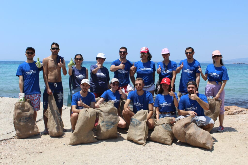 The Hellenic Initiative supports the National Hellenic Student Association (NHSA) of America Beach Clean Up event in Athens in collaboration with Ethelon Organization for a 2nd consecutive year!