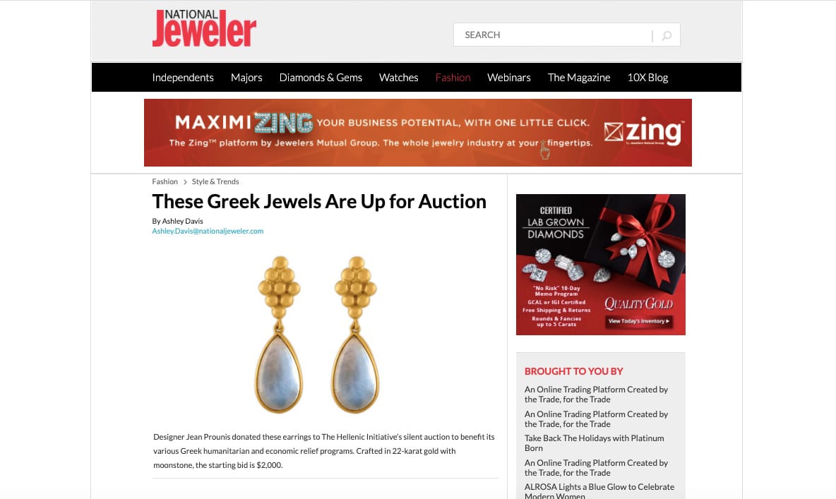 THI Auction - These Greek Jewels Are Up for Auction