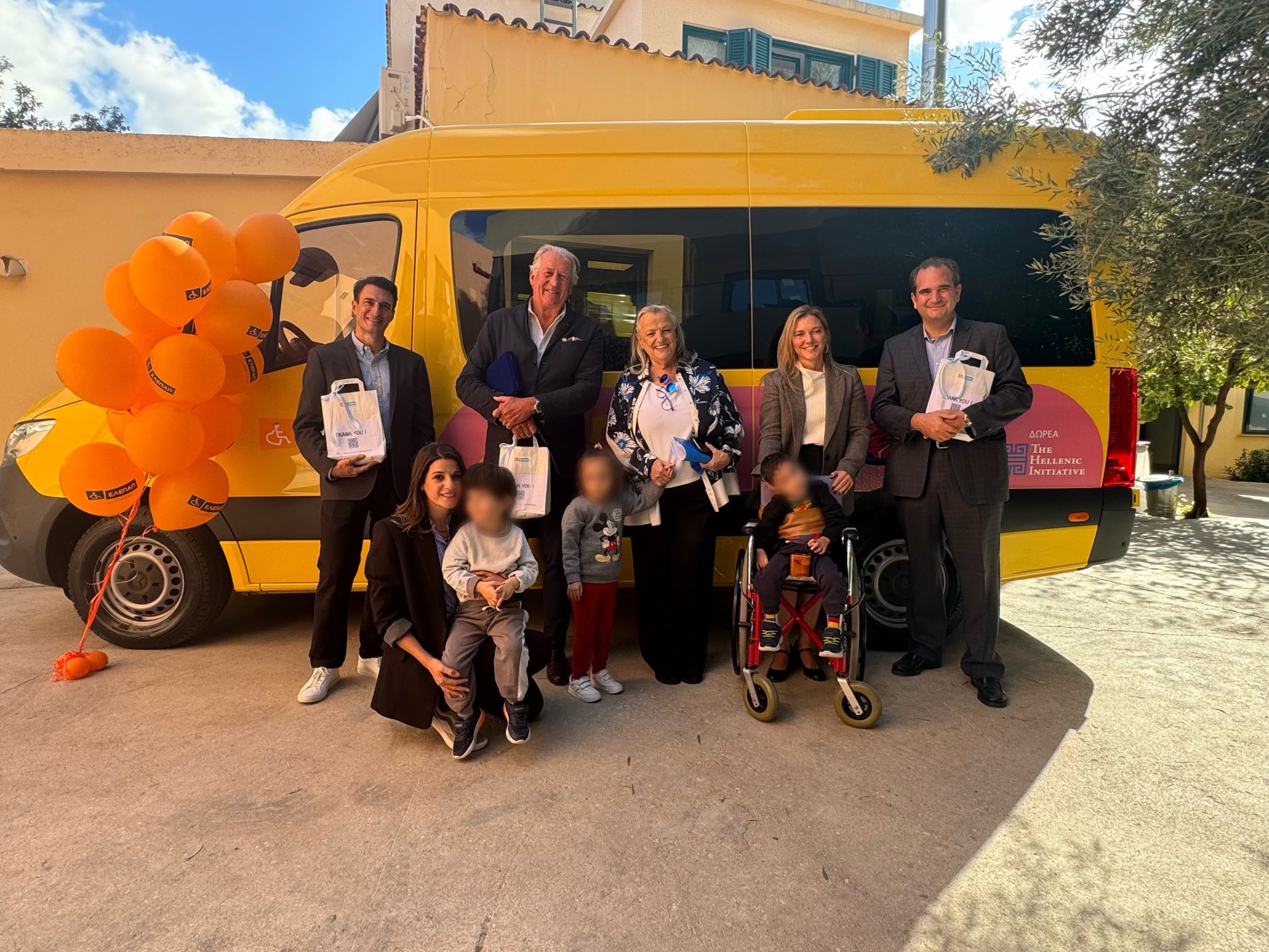 The Hellenic Initiative - THI Supports Children of ELEPAP With School Bus Donation